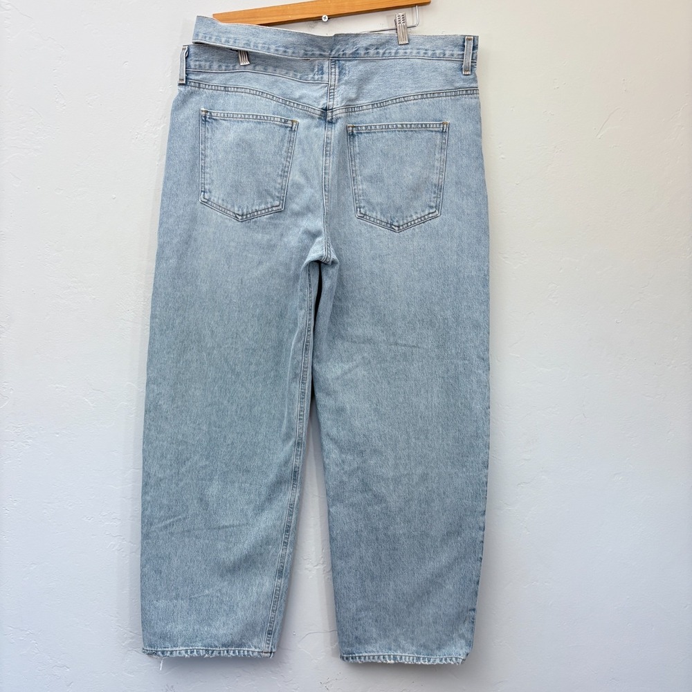 AGolde Broken Waistband Jeans Women Size 34 Blue Light Wash New - Picture 6 of 14